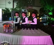 2017年3月7日【愛(ài)施華燈飾答謝晚宴酒會(huì)】王燦杰、王貴波、朱歡洪被聘請(qǐng)為調(diào)酒演出節(jié)目嘉賓！