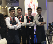 2017年3月9日【第46屆中國(廣州)國際美博會】王燦杰、肖棟元、楊瑞宏、朱歡洪被聘請為咖啡師演出嘉賓！